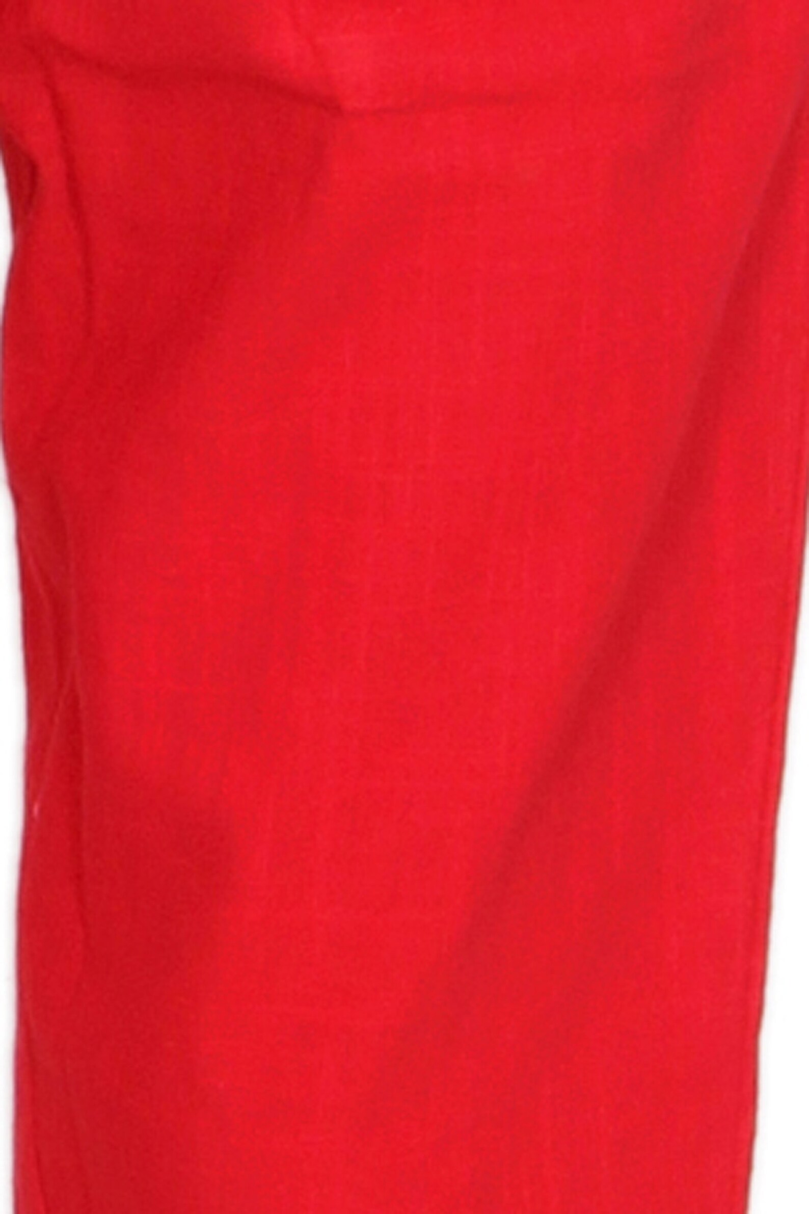 100 Cotton Women's Wear Trousers Red Casual Pants ankle Etsy