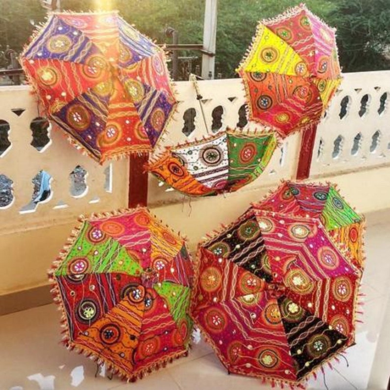 Beautiful Embroidery Parasols Wholesale Lot Wedding Umbrellas Sun Protection Parasols for Party Decoration Free & Fast 3 days shipping image 4