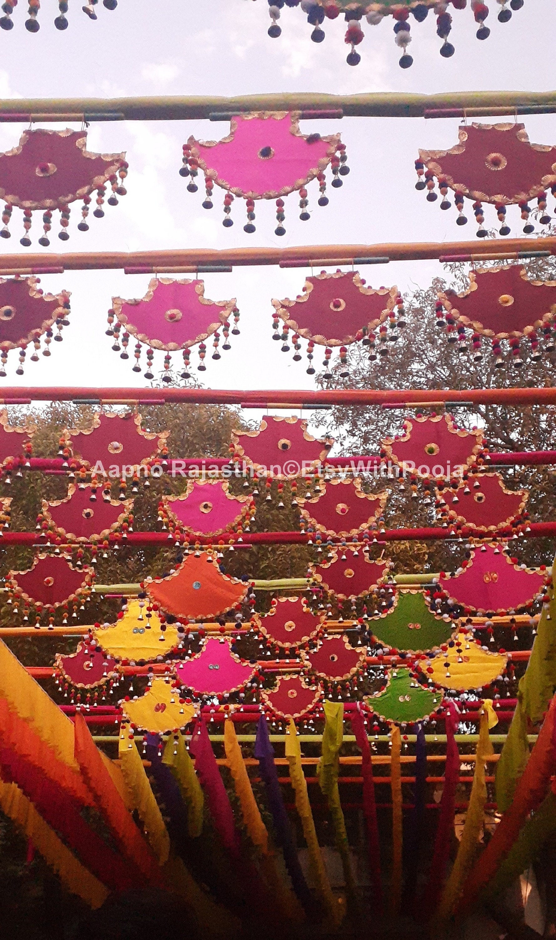 New Indian Vintage Decorative Hand Fan Colorful Pankhi Theme Etsy