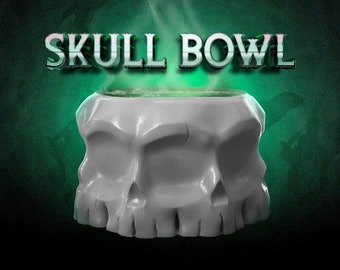 Skull Bowl / Halloween Decor / STLFlix / 3D Print