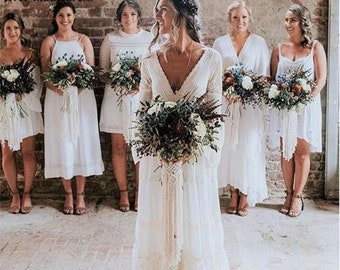 boho beach wedding dress