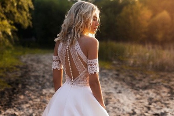 Bohemian and Vintage Wedding Dresses Top Design With - Etsy