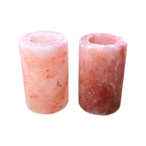 Himalayan Salt Shot Glasses/Pair/Pink Shot Glasses/Tequila
