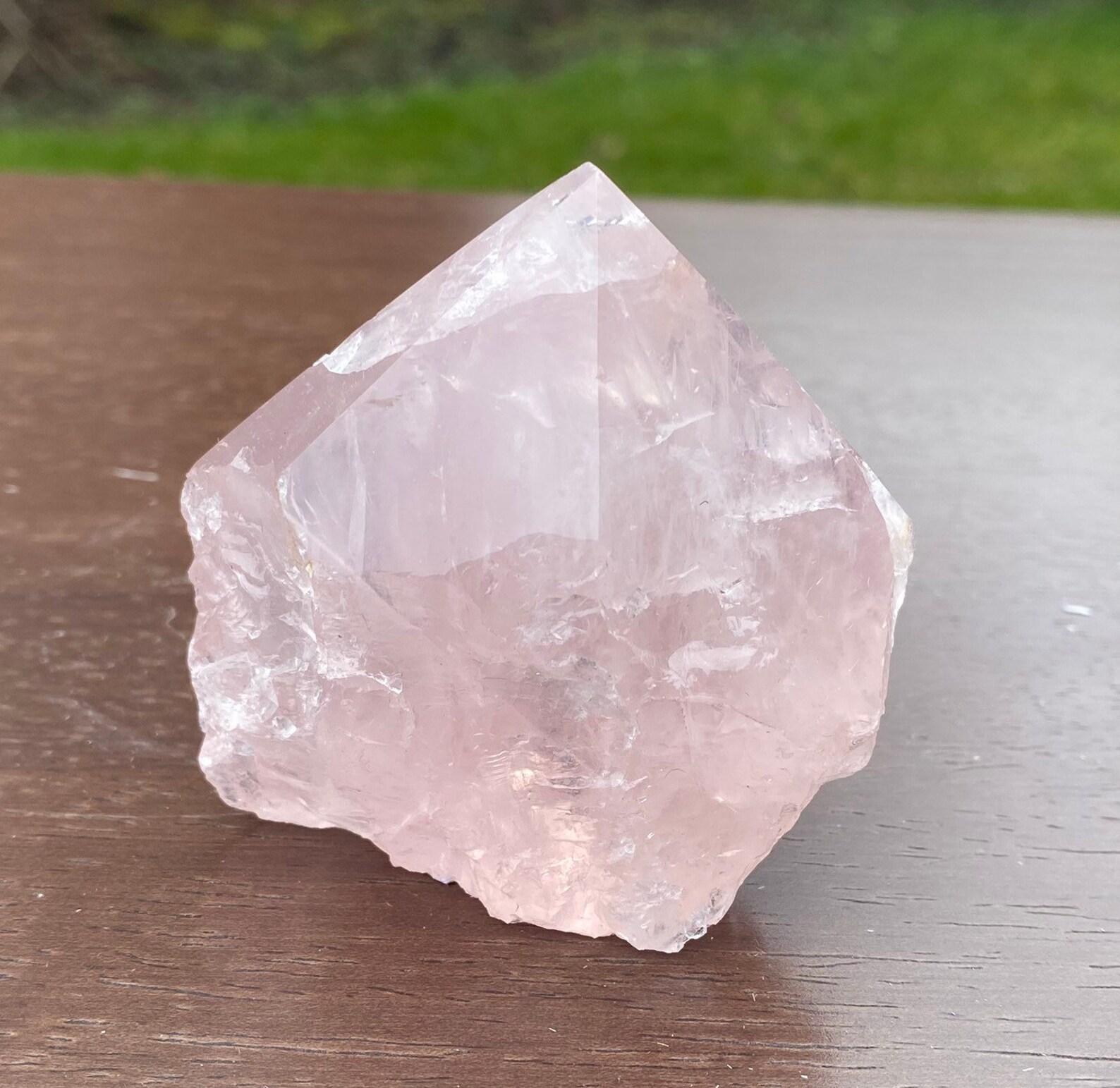 Rose Quartz Cut Base Top Polished/universal love/Calming/158 Etsy