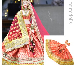 barbie doll lehenga design