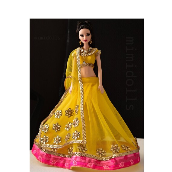 barbie doll indian dress