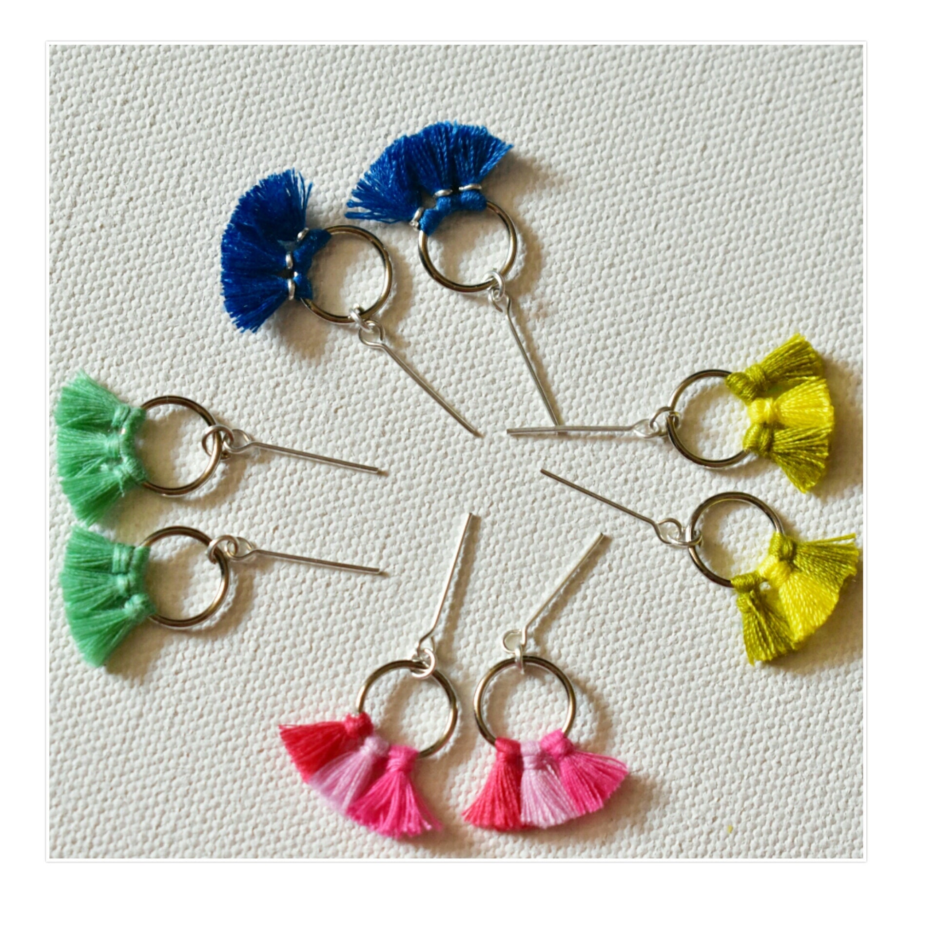 Tassel hoop earrings for dolls Etsy