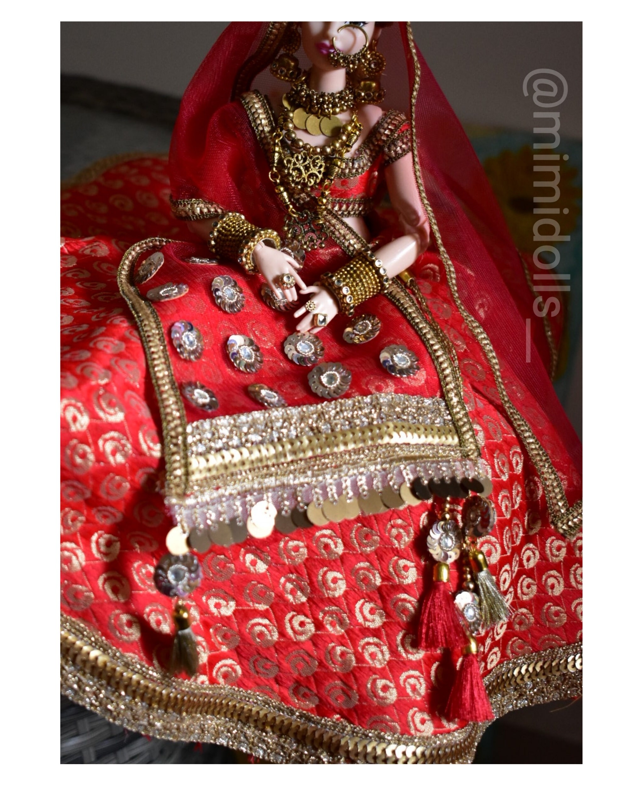 Indian Bride Doll Indian Bride Groom Dolls Indian Wedding Etsy 