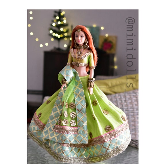 barbie style lehenga