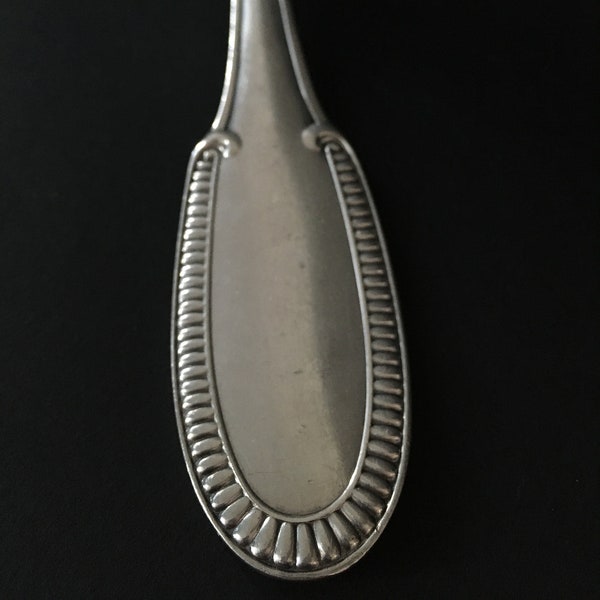 Ercuis, Louche en métal argenté, Modèle Godron