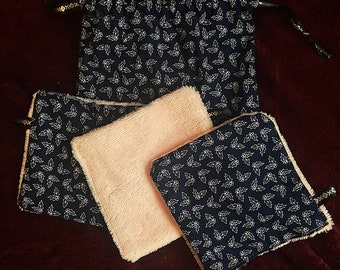 Navy blue holly pouch