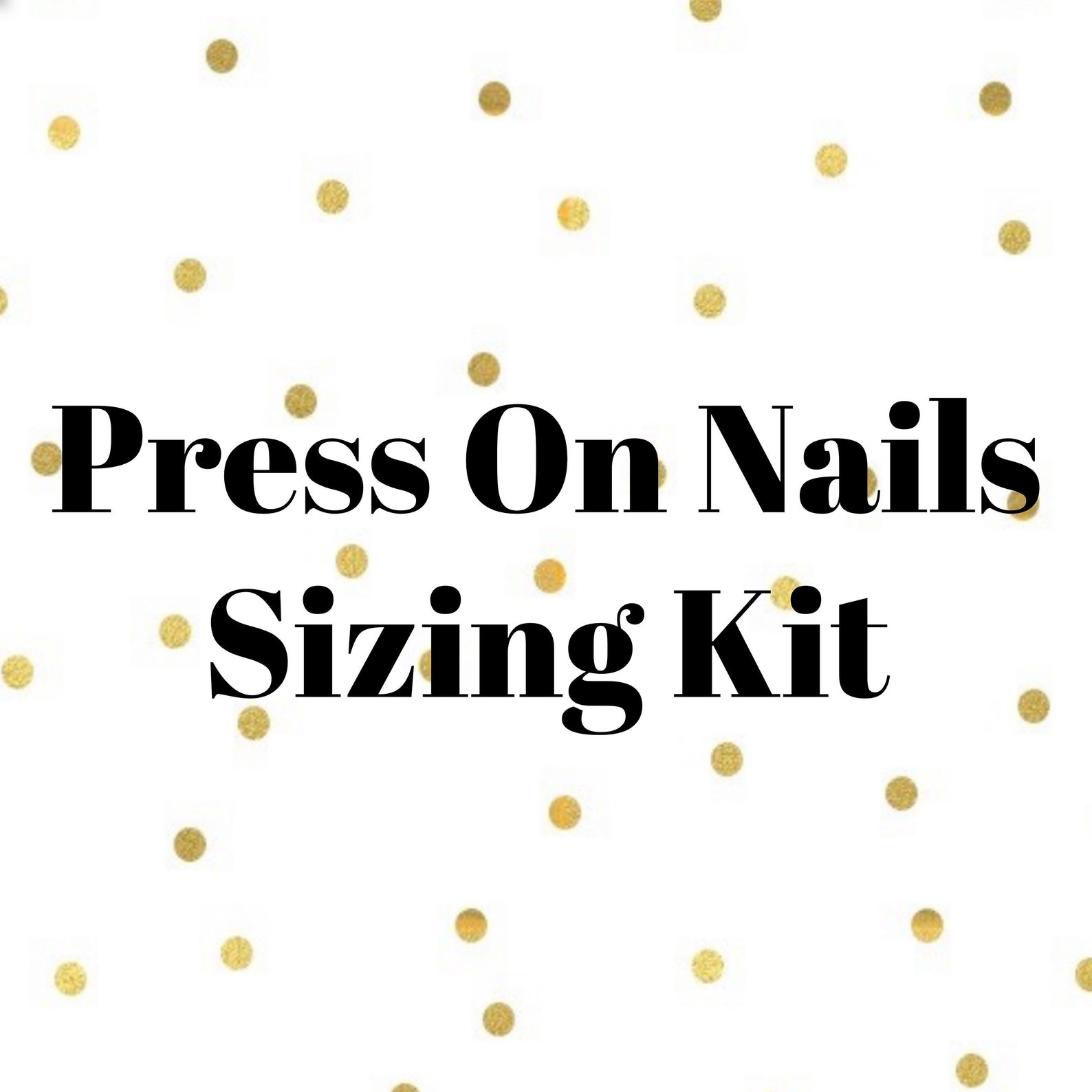 Press on Nails Sizing Pack Full Cover Blank Nails Ready to Etsy