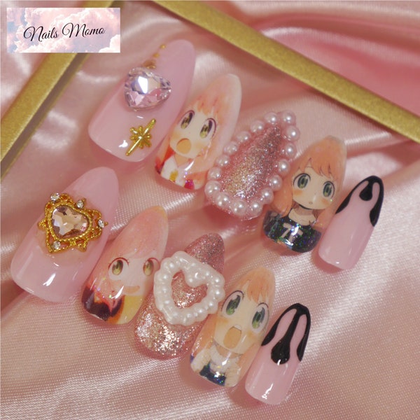 Anime Press on Nails - Etsy