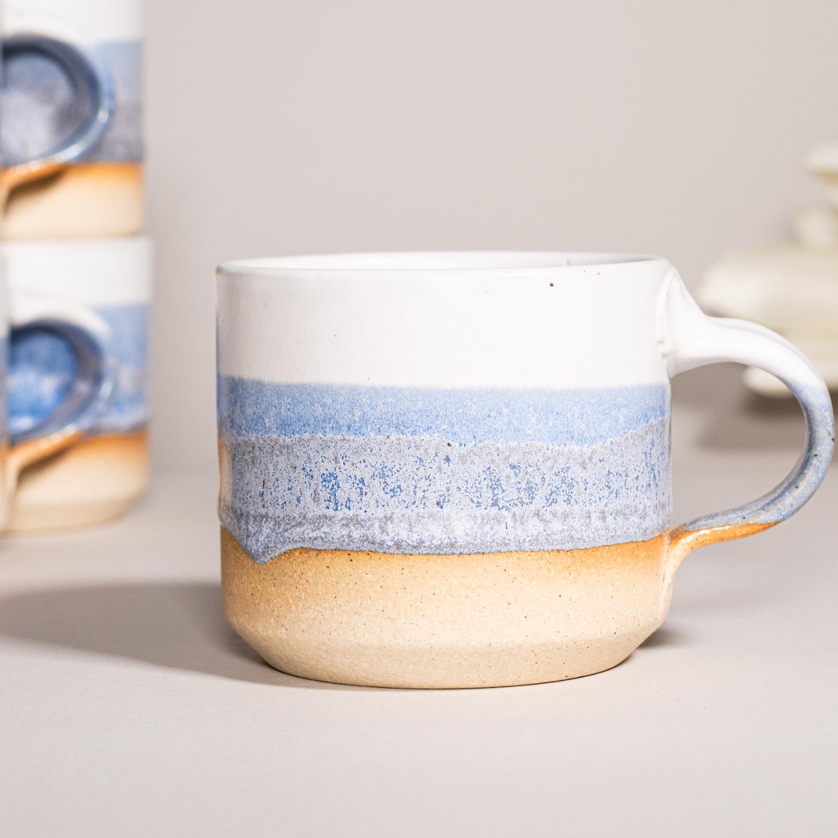 Ceramic Espresso Cup Blue-Purple - Etsy