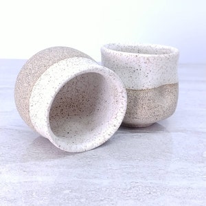 White + Chocolate Checkered Dimple Cup main image 1