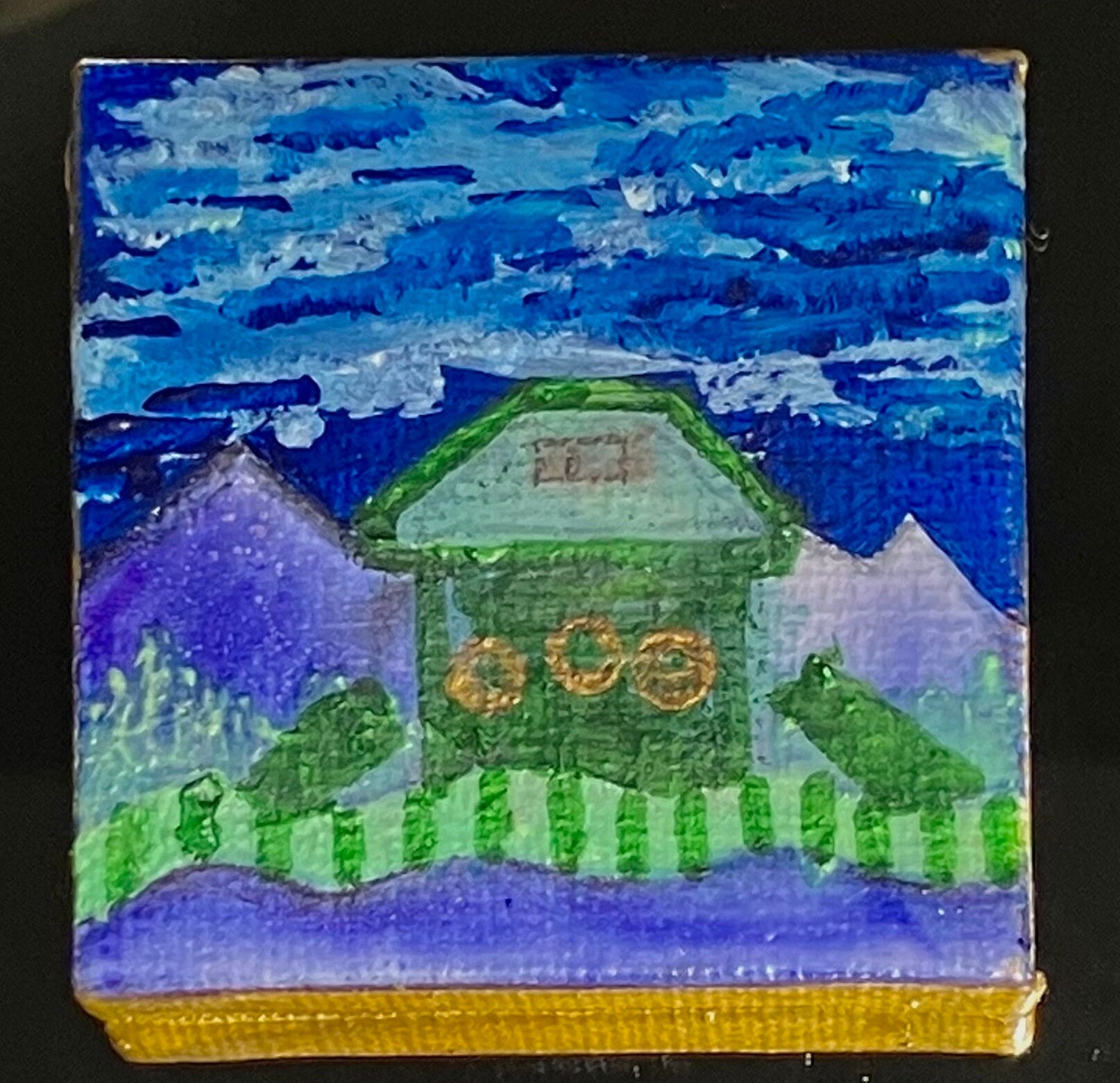 Sonic the Hedgehog Green Hill Zone and Marble Zone Painting - Etsy
