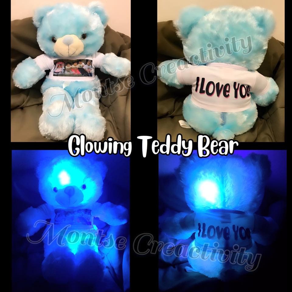 Glowing teddy best sale bear