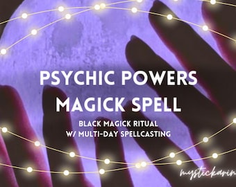 FEITIÇO PARA PODERES PSÍQUICOS - Feitiço de bruxaria para aumento instantâneo do poder psíquico intuitivo. Receba clareza espiritual e sonhos.