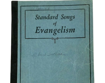 Standard Songs of Evangelism Tabernacle Publishing Paperback Round Notes 1957