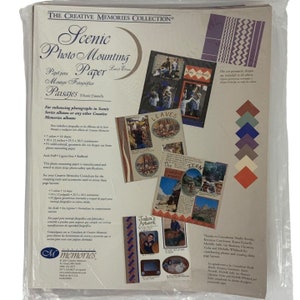 Creative Memories 10x12 Scenic Photo Mounting Paper Die Cut Shapes Scrapbooking