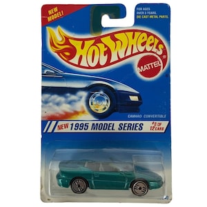 Hot Wheels 1995 Model Series Teal Camaro Convertible No 8 Of 12 Cars 344 NEW