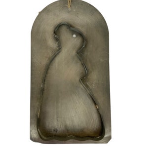 Primitive Rabbit Bunny Cookie Cutter Bent Tin Flat Back Farmhouse Kitchen Decor