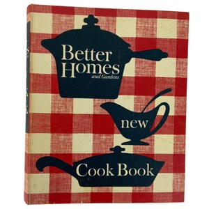 Better Homes and Gardens Novo livro de culinária 1962 revisado Ed 3ª impressão fichário