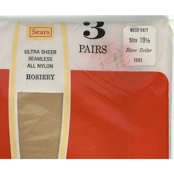 Sears Ultra Seamless Stockings Thigh 