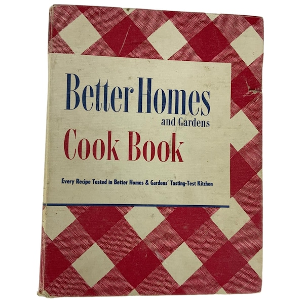 Vintage Better Homes and Gardens Cook Book 1948 17th Printing Raccoglitore ad anelli