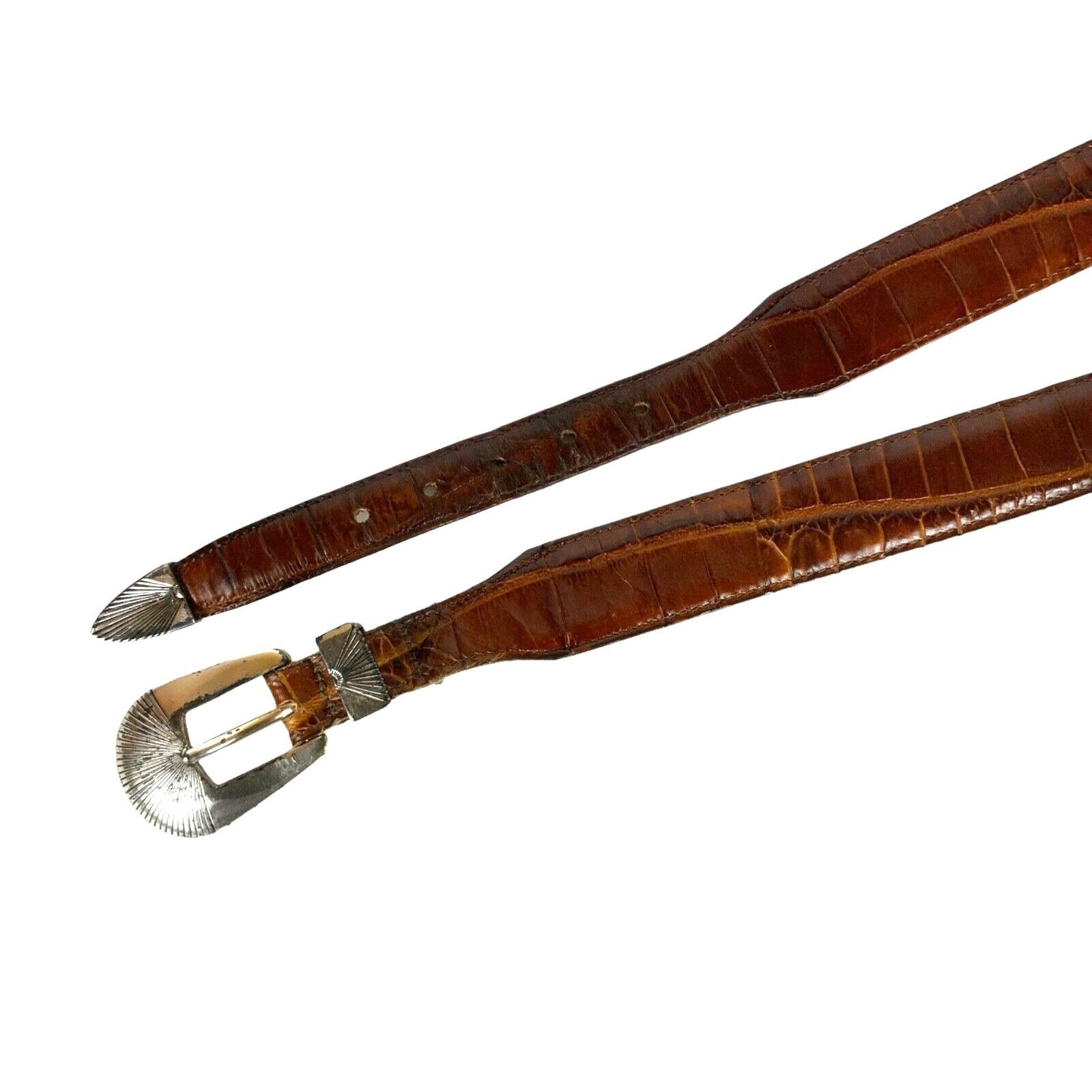 Onyx by Brighton Mens Ranger Belt Sz 48 Brown Leather Moc  display picture 1
