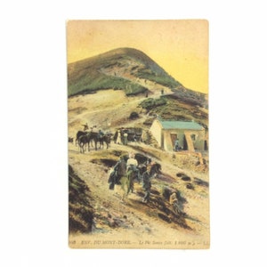 De Mont Dore Peak Sancy Trail Riders Postkarte Handfarbig Levy Paris ungepostet