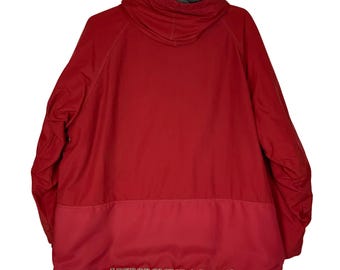 Abercrombie & Fitch Mens Red 1/4 Zip Jacket XL Performance Gear