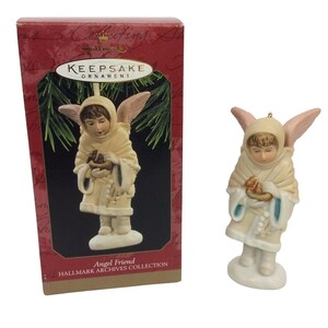 Hallmark Keepsake Ornament Angel Friend Porcelain Archives Collection Box 1997