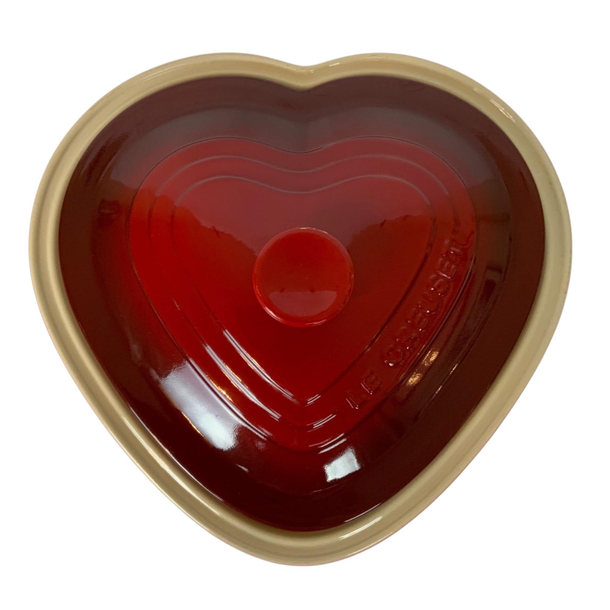 Le Creuset L'amour Heart-shaped Red Stoneware Dutch Oven Casserole