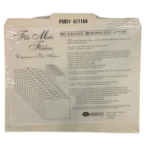 Creative Memories File Mate Folders 2001 Part 611166 Scrapbook Organization