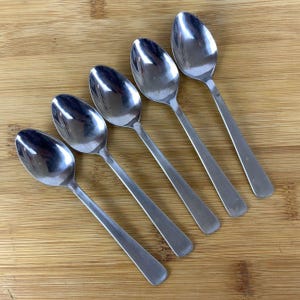 HIC Demitasse Coffee Spoons Set Of 5 Stainless Steel Flatware Japan