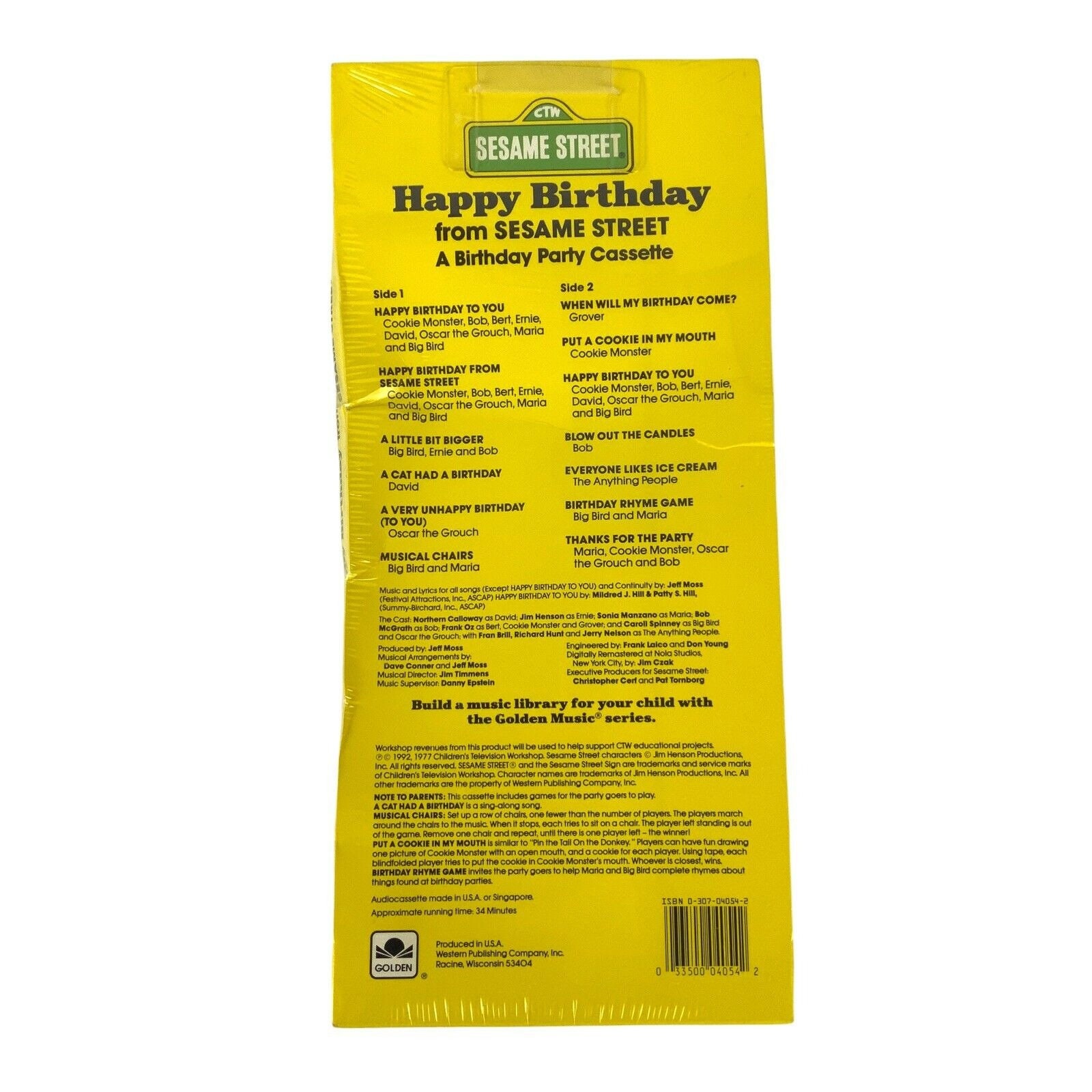 Happy Birthday From Sesame Street Audio Cassette 1992 Golden - Etsy