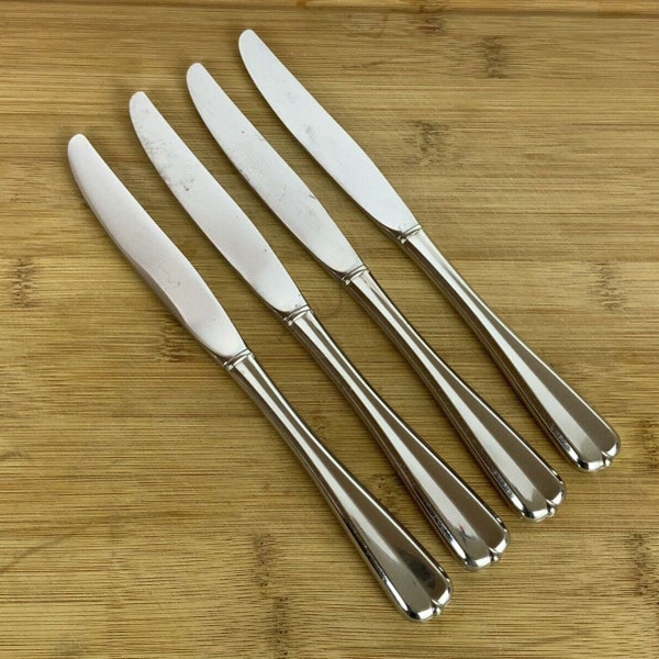 Oneida Gala Impulse Set of 4 Dinner Knives Stainless Steel Replacement Flatware