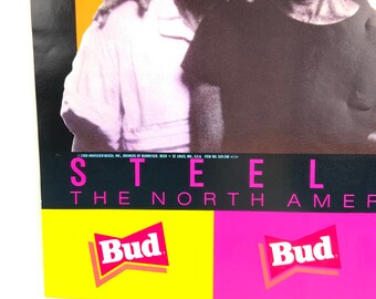 Rolling Stones Budweiser Steel Wheels North American Tour Poster