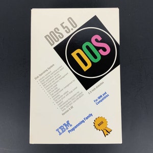 MS DOS 5.0 IBM and Compatibles 3.5 inch Diskettes 1992 Dead Tech Old Software New Open Box