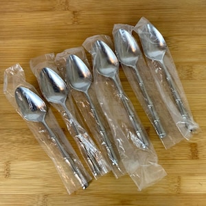 Lifetime Besteck Bamboo Style Teelöffel 6er Set Edelstahl Besteck Japan