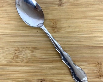 1847 Rogers Bros IS Cotillion ONE Oval Soup Spoon Stainless Steel Flatware 70s