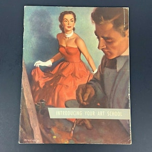 1954 Art Instruction Inc Brochure Introducing Your Art School Vintage MCM