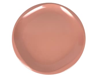 Bootonware Melmac Melamine Salad Plates Set of 4 Bon Bon Pink Plastic MCM 1950s