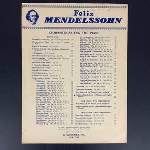 Felix Mendelssohn Wedding March From A Midsummer Nights Dream Piano Sheet Music