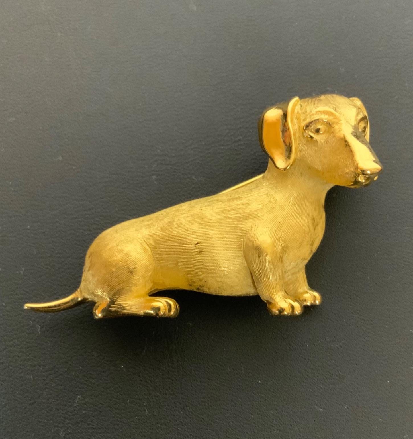 Trifari dog brooch - Etsy 日本