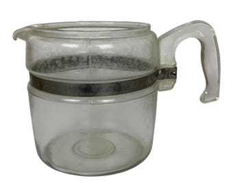 Pyrex Glass 6-Cup Coffee Percolator Replacement Carafe Only Clear Glass 7756-B