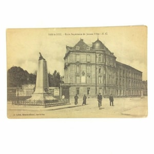 Cartão postal escolar Bar le Duc Ecole Normale Superieure de Jeunes Filles RPPC França