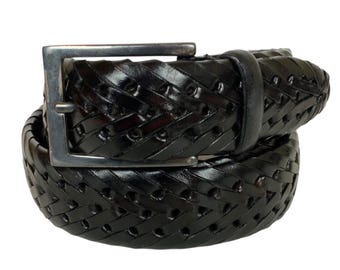 Vintage Brighton for Disney Black Textured Leather Belt  display picture 2