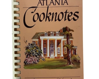Atlanta Cooknotes The Junior League of Atlanta Cookbook Vtg 1987 Spiral Bound